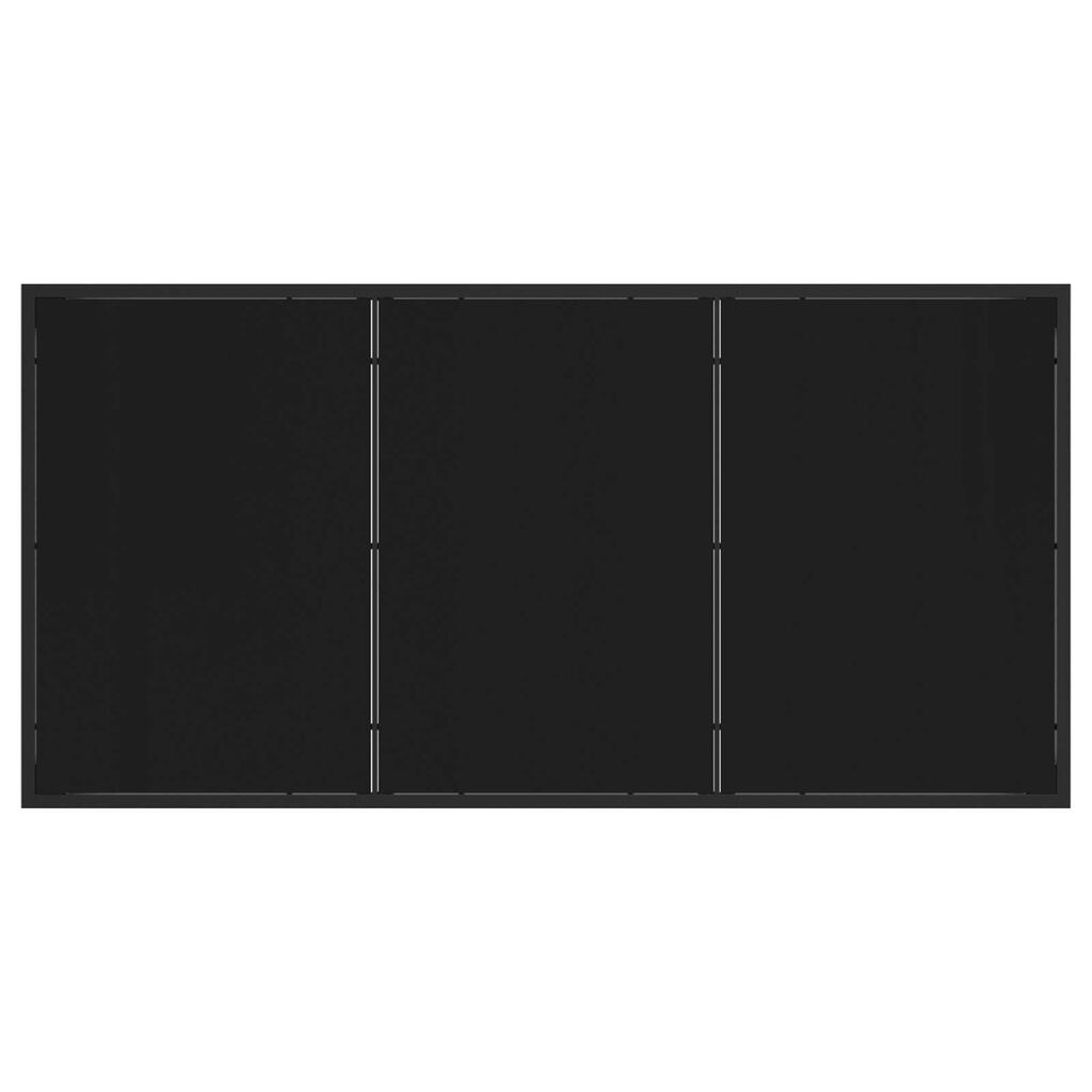 vidaXL Σέτ φαγητού για κήπο 5 pcs Μαύρο PVC ρατάν
