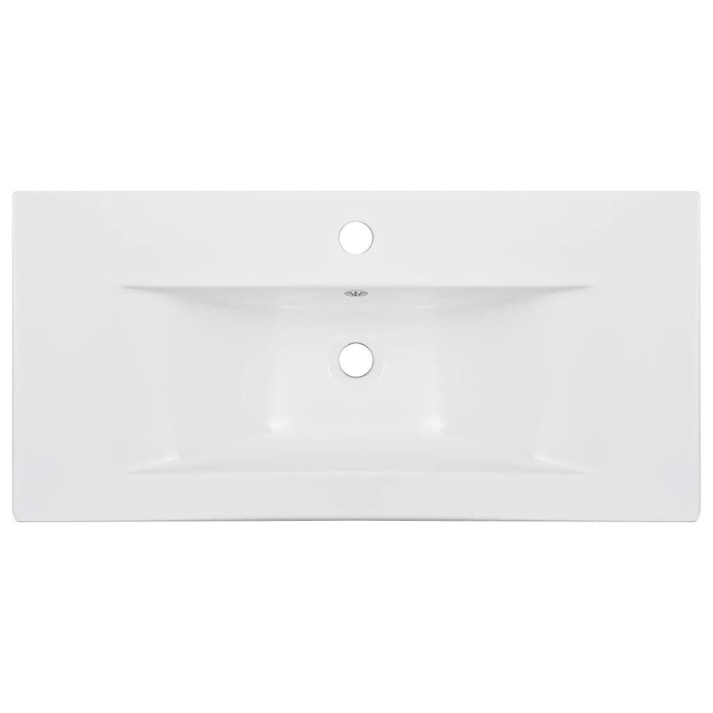 vidaXL Νιπτήρας Ένθετος Λευκός 81 x 39,5 x 18,5 εκ. Κεραμικός