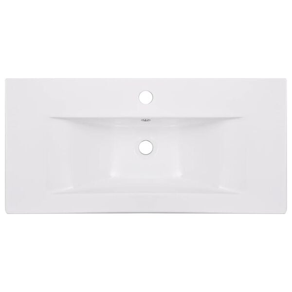 vidaXL Νιπτήρας Ένθετος Λευκός 81 x 39,5 x 18,5 εκ. Κεραμικός