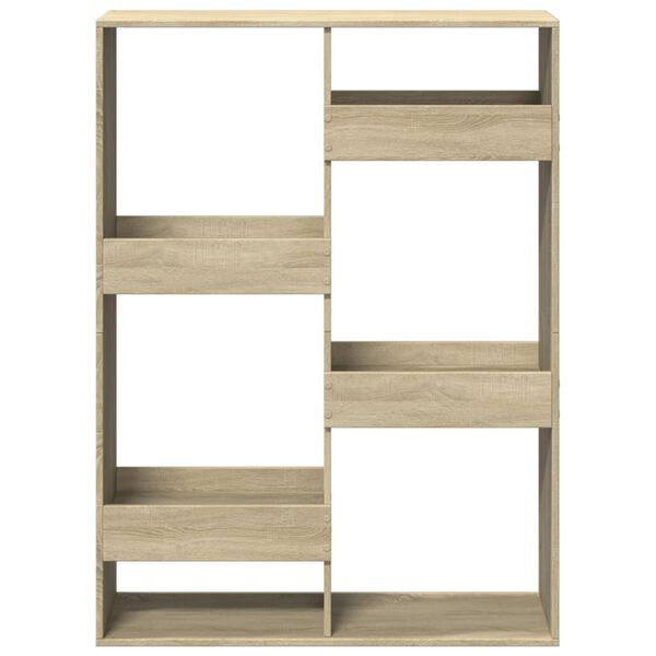 vidaXL Βιβλιοθήκη/Διαχωριστικό Χώρου Δρυς 100x33x135 εκ. Επεξ. Ξύλο