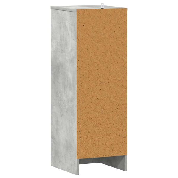 vidaXL Παπουτσοθήκη Γκρι Σκυροδέματος 32 x 35 x 92 εκ. από Επεξ. Ξύλο
