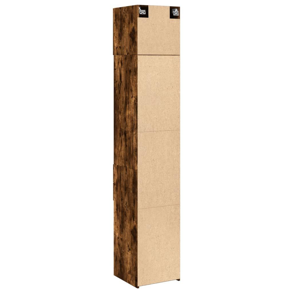 vidaXL Ντουλάπι Αποθήκευσης Στενό Δρυς 40x42,5x225 εκ. Επεξεργ. Ξύλο