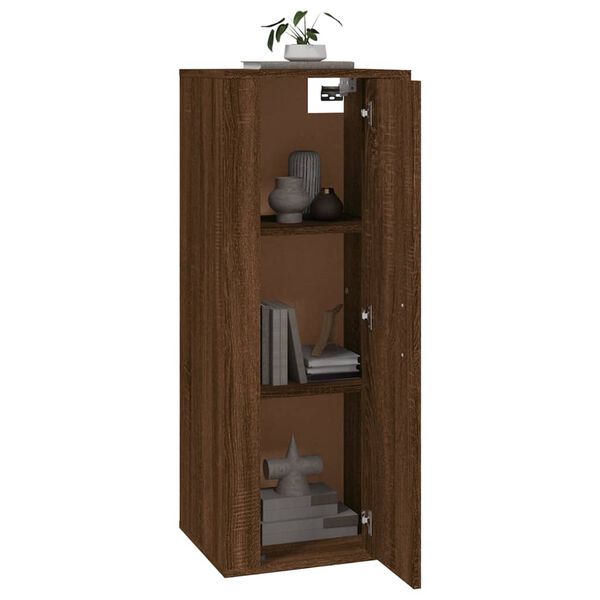 vidaXL Έπιπλο Τηλεόρασης Επιτοίχιο Καφέ Δρυς 40x34,5x100 εκ.