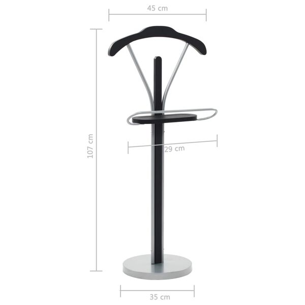 vidaXL Καλόγερος Κοστουμιών Μαύρο / Γκρι 45 x 35 x 107 εκ.