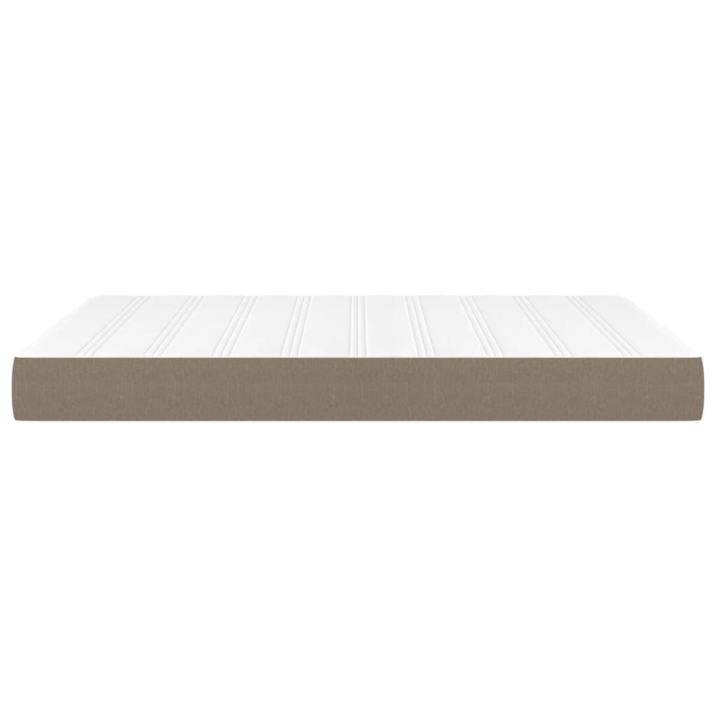 vidaXL Στρώμα με Pocket Springs Taupe 140x200x20 εκ. Υφασμάτινο