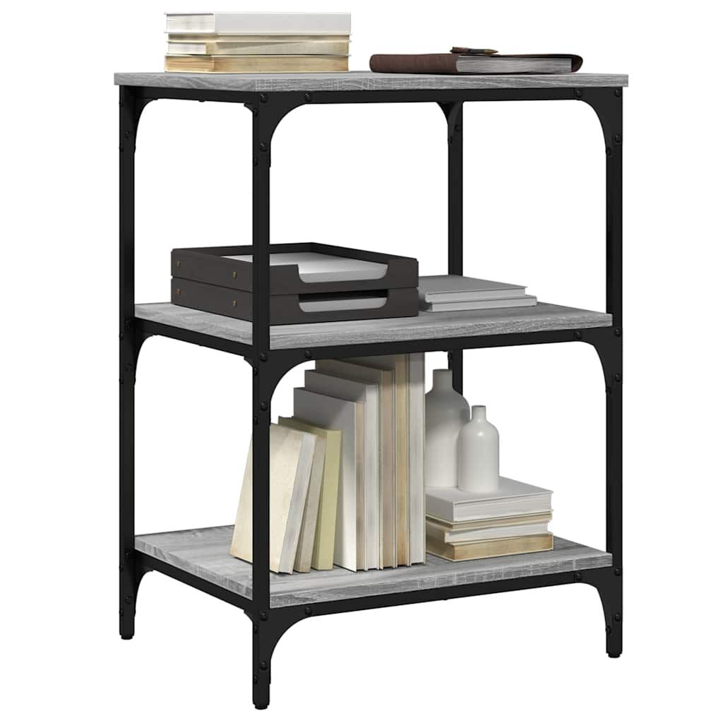 vidaXL Βάση Εκτυπωτή 3 Επιπέδων Γκρι Sonoma 50x41x75 εκ Επεξ. Ξύλο