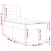vidaXL &Kappa;&rho;&epsilon;&beta;ά&tau;&iota; Boxspring &mu;&epsilon; &Sigma;&tau;&rho;ώ&mu;&alpha; &Alpha;&nu;&omicron;&iota;&chi;&tau;ό &Gamma;&kappa;&rho;&iota; 80x200 &epsilon;&kappa;. &Beta;&epsilon;&lambda;&omicron;ύ&delta;&iota;&nu;&omicron;