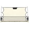 vidaXL Δίχτυ Ποδοσφαίρου Μαύρο & Κίτρινο 183x85x120 εκ. από Πολυεστέρα