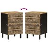 vidaXL Ντουλάπι Μπάνιου 38x33,5x58 εκ. από Μασίφ Ξύλο Μάνγκο