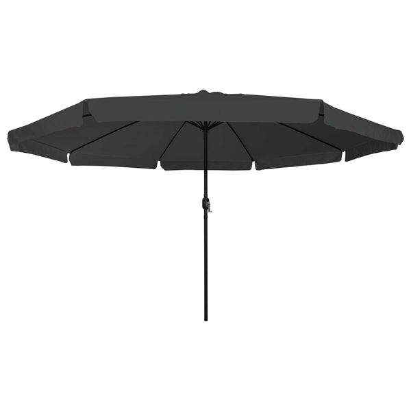 vidaXL Ομπρέλα Κήπου Ανθρακί και Μαύρο 395 x 395 x 245 εκ.