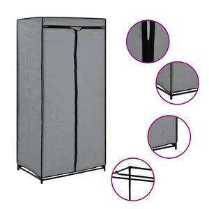 vidaXL &Nu;&tau;&omicron;&upsilon;&lambda;ά&pi;&alpha; &Gamma;&kappa;&rho;&iota; 75x50x160 &epsilon;&kappa;.