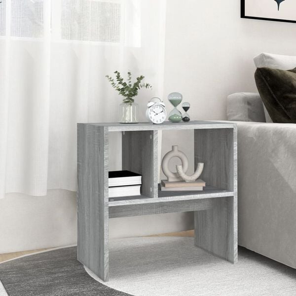 vidaXL Βοηθητικό Τραπέζι Γκρι Sonoma 50x30x50 εκ. Επεξεργασμένο Ξύλο