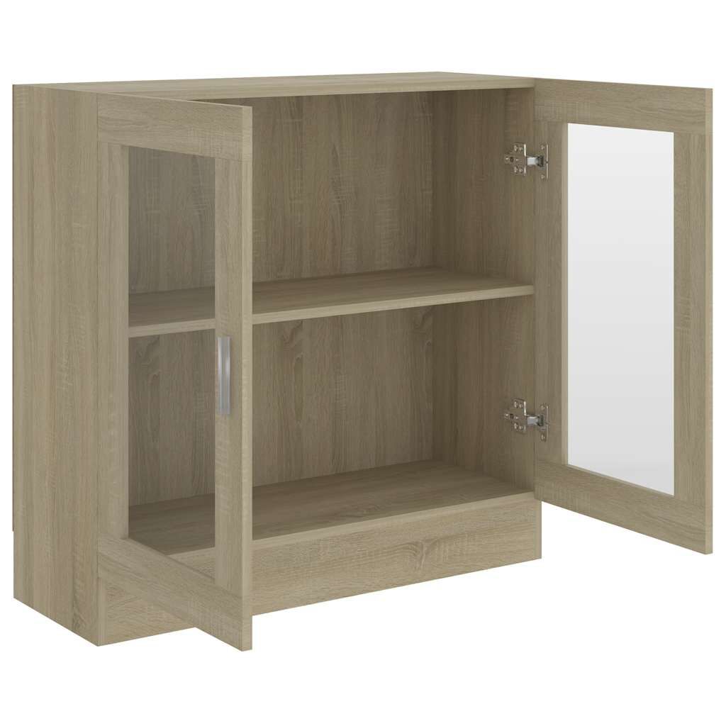 vidaXL Βιτρίνα Χρώμα Sonoma Δρυς 82,5 x 30,5 x 80 εκ. Επεξ. Ξύλο