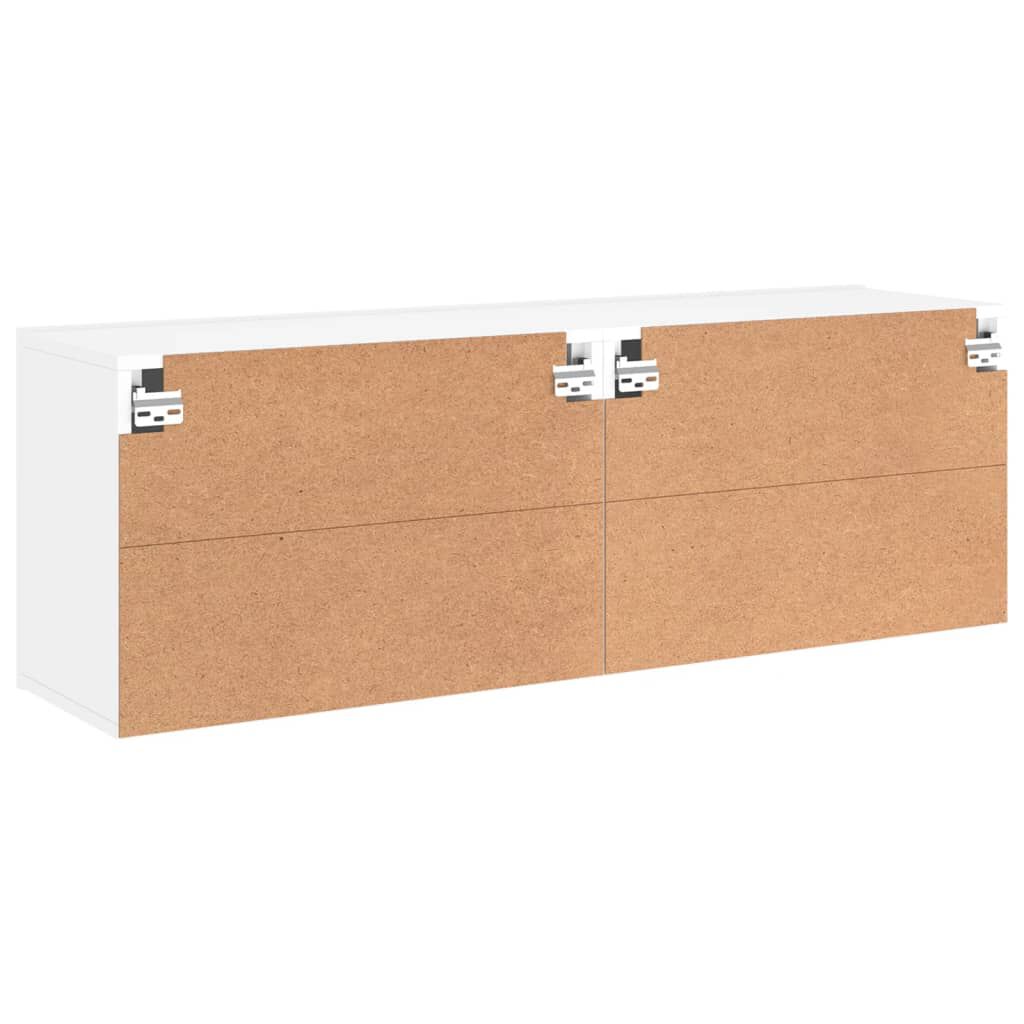 vidaXL Έπιπλα Τοίχου Τηλεόρασης 2 Τεμ. Λευκά 60 x 30 x 41 εκ.