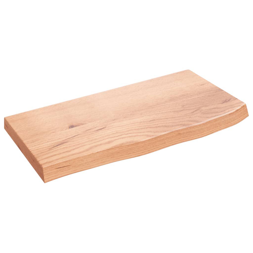vidaXL Πάγκος Μπάνιου Αν. Καφέ 60x30x(2-4) εκ. Επεξεργ. Μασίφ Ξύλο