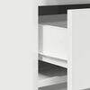 vidaXL Τραπέζι περιποίησης με συρτάρι 2 pcs Λευκό 50 x 41 x 135 εκ