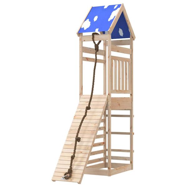 vidaXL Παιδική Χαρά Εξωτερικού Χώρου από Μασίφ Ξύλο Πεύκου