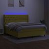 vidaXL &Kappa;&rho;&epsilon;&beta;ά&tau;&iota; Boxspring &mu;&epsilon; &Sigma;&tau;&rho;ώ&mu;&alpha; & LED &Pi;&rho;ά&sigma;&iota;&nu;&omicron; 180x200 &epsilon;&kappa; &Upsilon;&phi;&alpha;&sigma;&mu;ά&tau;&iota;&nu;&omicron;