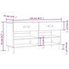 vidaXL Παπουτσοθήκη Καπνιστή Δρυς 102x35x55 εκ. από Επεξεργασμένο Ξύλο