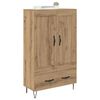 vidaXL Highboard Artisan Oak 69,5 x 31 x 115 &epsilon;&kappa;. &Epsilon;&pi;&epsilon;&xi;&epsilon;&rho;&gamma;&alpha;&sigma;&mu;έ&nu;&omicron; &xi;ύ&lambda;&omicron;