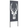 vidaXL Οθόνη Ιδιωτικότητας Κήπου Animal Print Ανθρακί 50 x 140 εκ