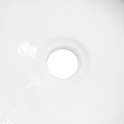 vidaXL Νιπτήρας Λευκός 28 x 28 x 10 εκ. Κεραμικός