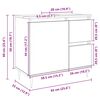 vidaXL Ντουλάπι Νιπτήρα Μπάνιου Sonoma Δρυς 65x33x60 εκ. Επεξ. Ξύλο