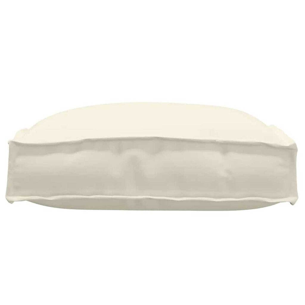 vidaXL Μαξιλάρι παλέτας για κάθισμα 2 pcs Κρεμ 40 x 40 x 8 εκ.