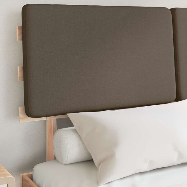 vidaXL &Sigma;&kappa;&epsilon;&lambda;&epsilon;&tau;ό&sigmaf; &Kappa;&rho;&epsilon;&beta;&alpha;&tau;&iota;&omicron;ύ &mu;&epsilon; &Epsilon;&pi;&epsilon;&nu;&delta;&epsilon;&delta;&upsilon;&mu;έ&nu;&omicron; &Kappa;&epsilon;&phi;&alpha;&lambda;ά&rho;&iota; Taupe 140 x 190 cm