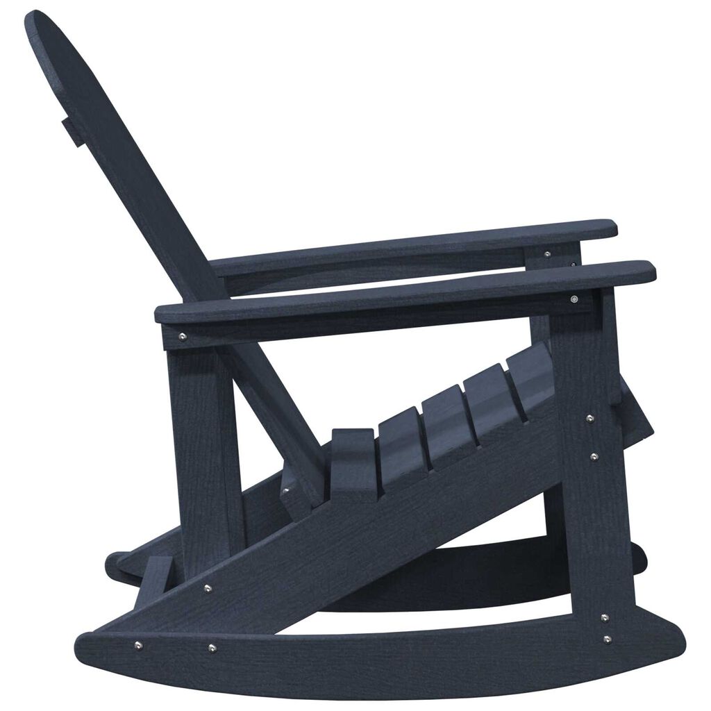 vidaXL κουνιστή καρέκλα Adirondack Ναυτικό μπλε 73.5x92x90 cm HDPE