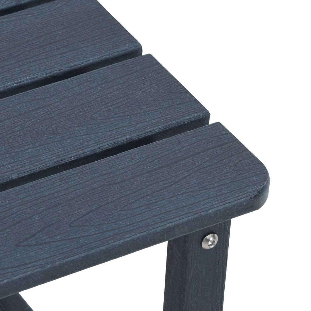 vidaXL Τραπέζι Adirondack Ναυτικό Μπλε 38x38x46 εκ. HDPE