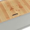 vidaXL Πάγκος Γκρι 107 x 45 x 75,5 εκ. από Μασίφ Ξύλο Ελάτης