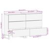 vidaXL Παραδοσιακά Πλευρικά Έπιπλα 2 pcs Λευκό 60 x 33.5 x 75 εκ.