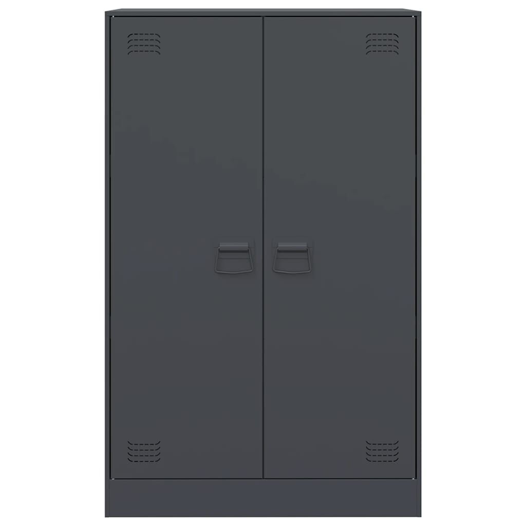 vidaXL Μπουφές Ανθρακί 67x39x107 εκ. από Ατσάλι