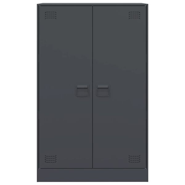 vidaXL Μπουφές Ανθρακί 67x39x107 εκ. από Ατσάλι