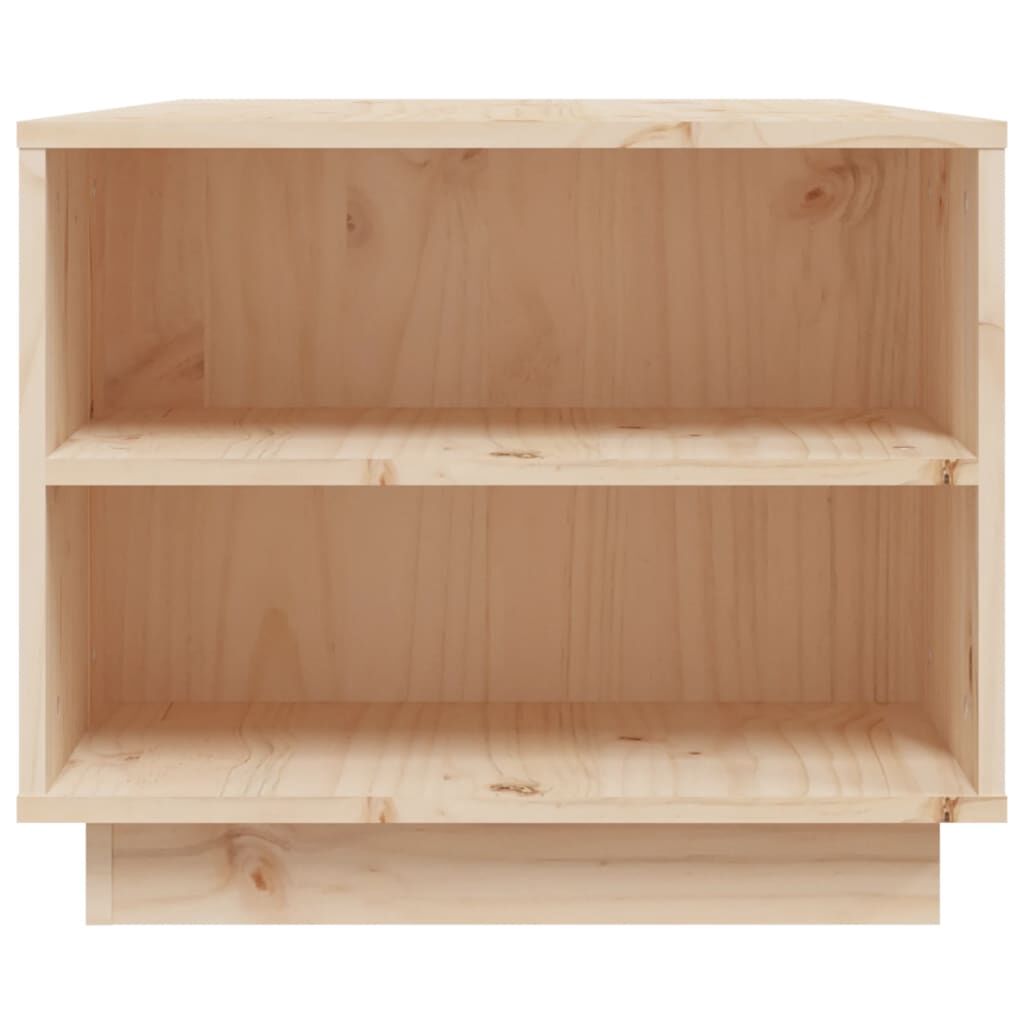 vidaXL Τραπεζάκι Σαλονιού Γκρι 90 x 49 x 40,5 εκ. Μασίφ Ξύλο Πεύκου