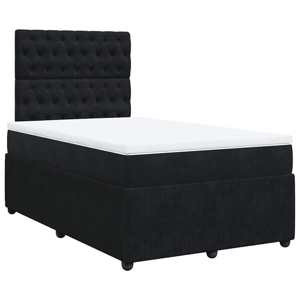 vidaXL &Kappa;&rho;&epsilon;&beta;ά&tau;&iota; Boxspring &mu;&epsilon; &Sigma;&tau;&rho;ώ&mu;&alpha; &Mu;&alpha;ύ&rho;&omicron; 120 x 200 &epsilon;&kappa;. &Beta;&epsilon;&lambda;&omicron;ύ&delta;&iota;&nu;&omicron;