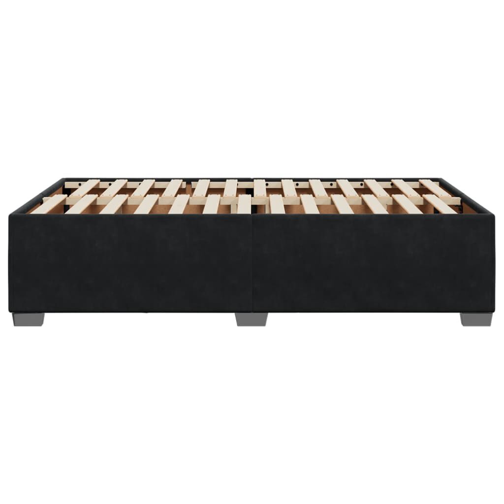 vidaXL Σκελετός Κρεβατιού Χωρίς Στρώμα Μαύρο 120x200 εκ. Βελούδινο