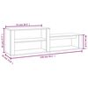vidaXL Παπουτσοθήκη Λευκή 150 x 35 x 45 εκ. από Επεξεργασμένο Ξύλο