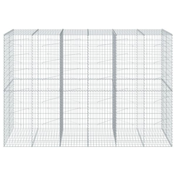 vidaXL Συρματοκιβώτιο με Κάλυμμα 300x100x200εκ από Γαλβανισμένο Χάλυβα