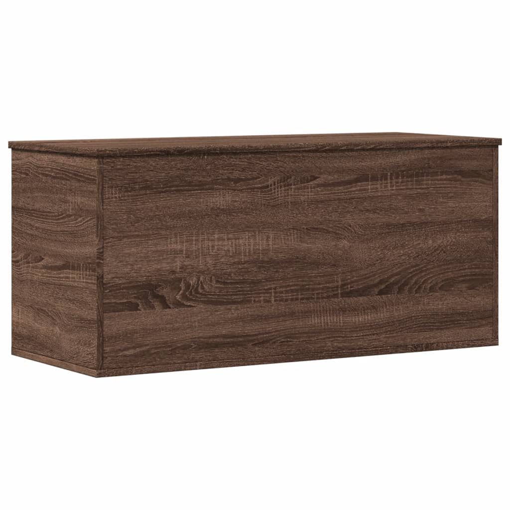 vidaXL Κουτί Αποθήκευσης Καφέ δρυς 100x42x46 εκ. Επεξεργασμένο Ξύλο