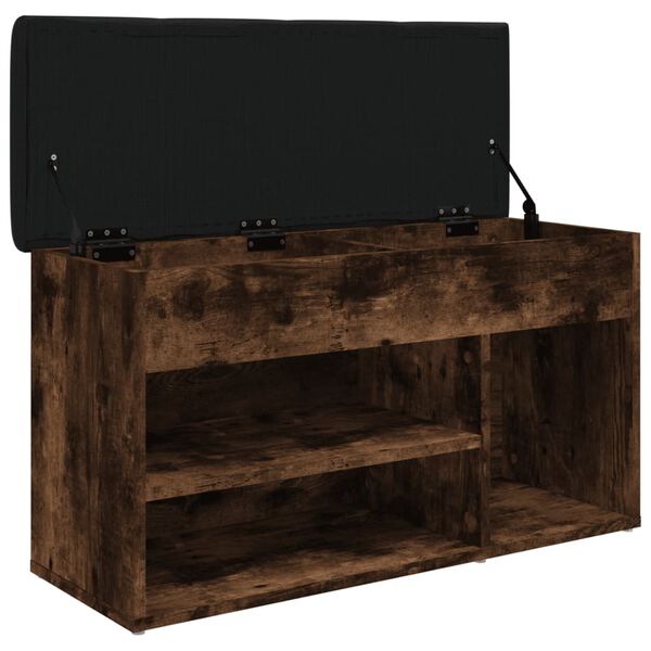 vidaXL Παπουτσοθήκη Καπνιστή Δρυς 82x32x45,5εκ. από Επεξεργασμένο Ξύλο