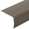 vidaXL Προστατευτικά ακμών σκάλας 10 pcs Καφέ 67 cm Αλουμίνιο