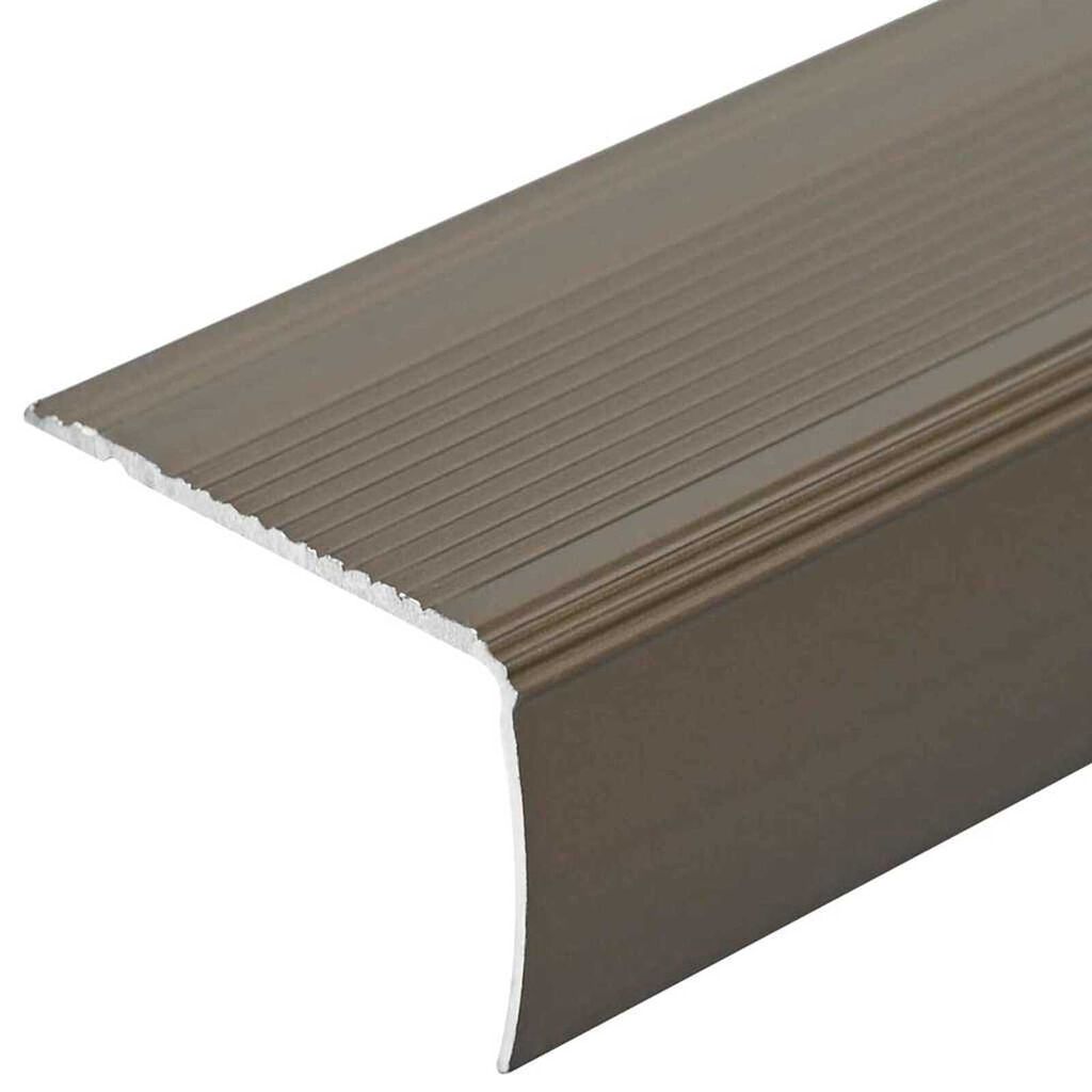 vidaXL Προστατευτικά ακμών σκάλας 10 pcs Καφέ 67 cm Αλουμίνιο