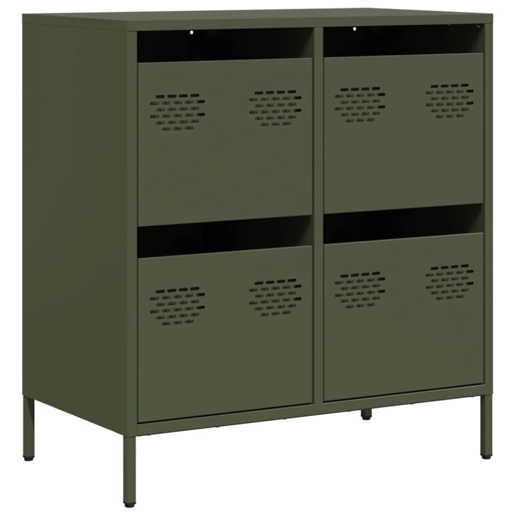 vidaXL Ντουλάπι Λαδί 68x39x73,5 εκ. από Χάλυβα Ψυχρής Έλασης