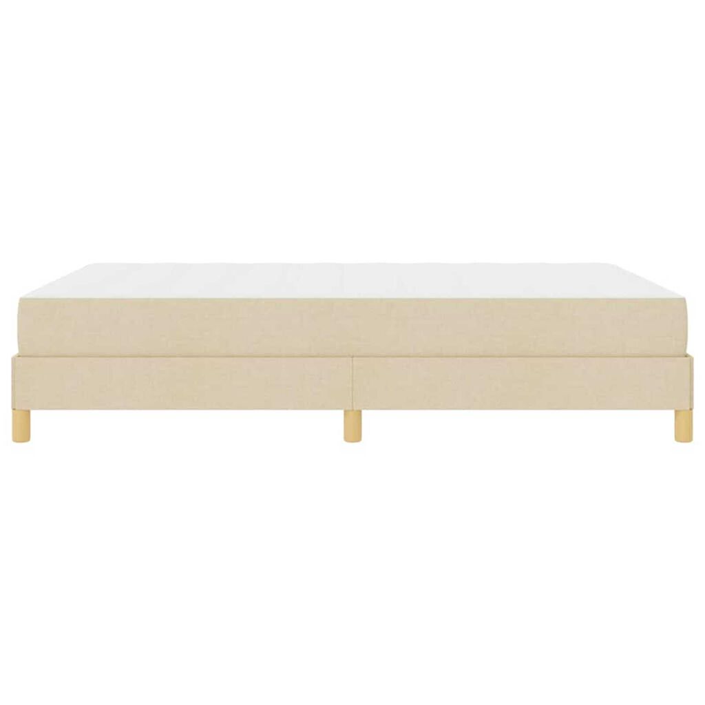 vidaXL Κρεβάτι με ελατήρια Κρέμα και Καφέ 160 x 200 cm