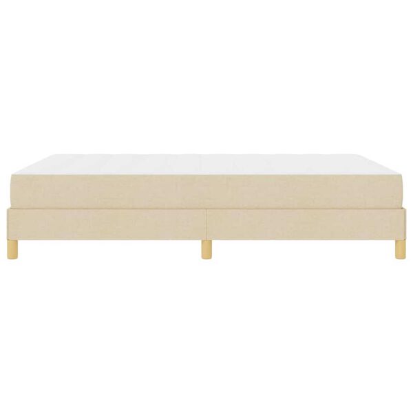 vidaXL Κρεβάτι με ελατήρια Κρέμα και Καφέ 160 x 200 cm