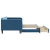 vidaXL Καναπές Κρεβάτι Συρόμενος Μπλε 100x200 εκ. Βελούδινος Συρτάρια