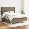vidaXL &Kappa;&rho;&epsilon;&beta;ά&tau;&iota; Boxspring &mu;&epsilon; &Sigma;&tau;&rho;ώ&mu;&alpha; Taupe 140x200 &epsilon;&kappa;. &Upsilon;&phi;&alpha;&sigma;&mu;ά&tau;&iota;&nu;&omicron;