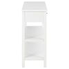 vidaXL Κονσόλα Λευκή 110 x 35 x 80 εκ. από MDF
